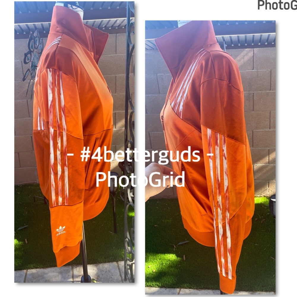 New Adidas Danielle Cathari Collab Track Jacket Firebird Burnt Orange XS Rare - Picture 11 of 16